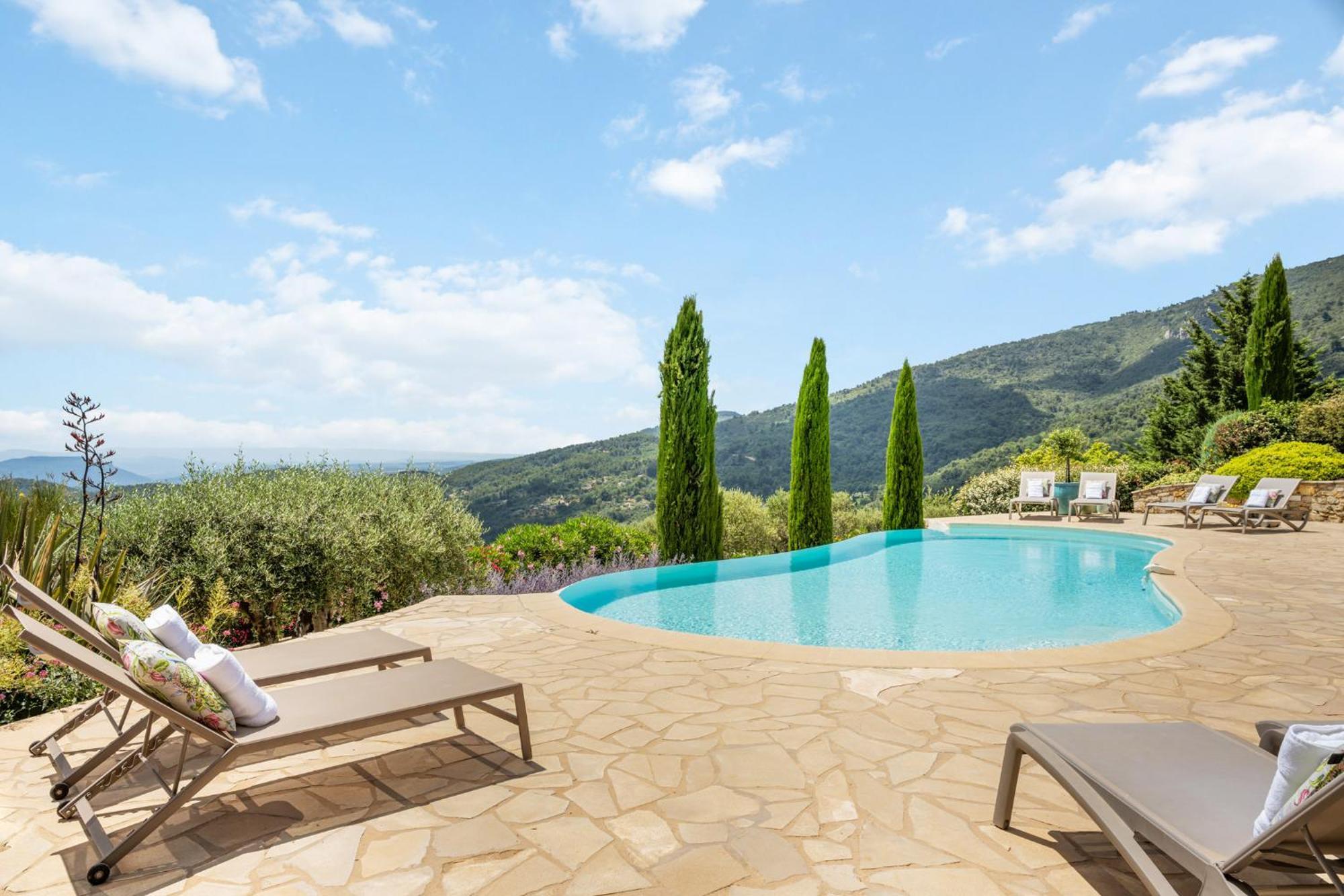 Villa La Genestiere - Familienoase Und Golfertraum Mit Infinity-Pool Und 180-Grad-Panoramablick Bis Zum Meer Сейан Экстерьер фото